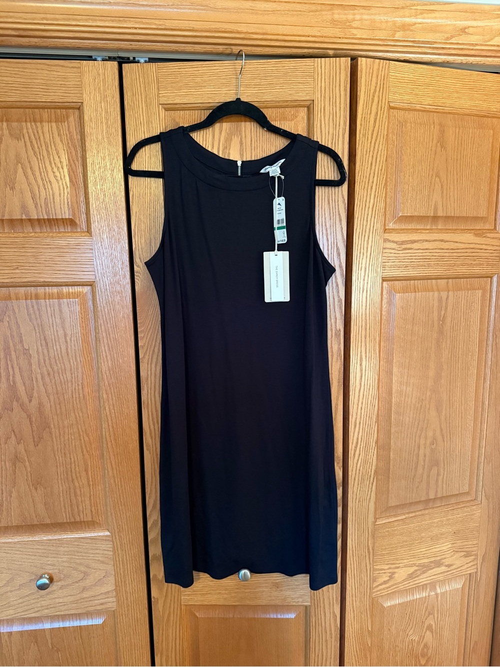 Tommy Bahama Black Sleeveless Mini Shift Dress - Simple Chic